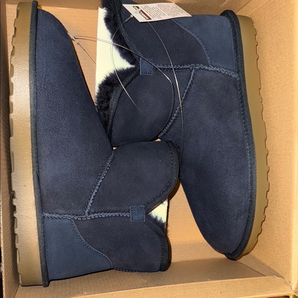Kirkland Signature Blue Ankle Boots with Rubber Sole